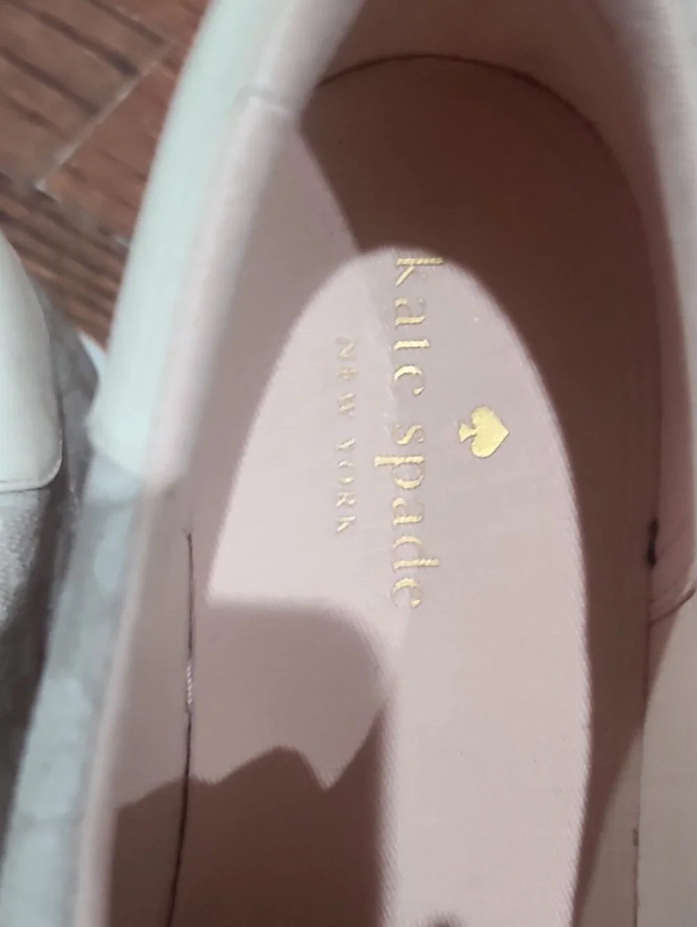 kate spade Cream and White Patterned Lace-Up Sneakers